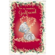 Wonderful Girlfriend Love Lights Me to You Bear Christmas Card Image Preview
